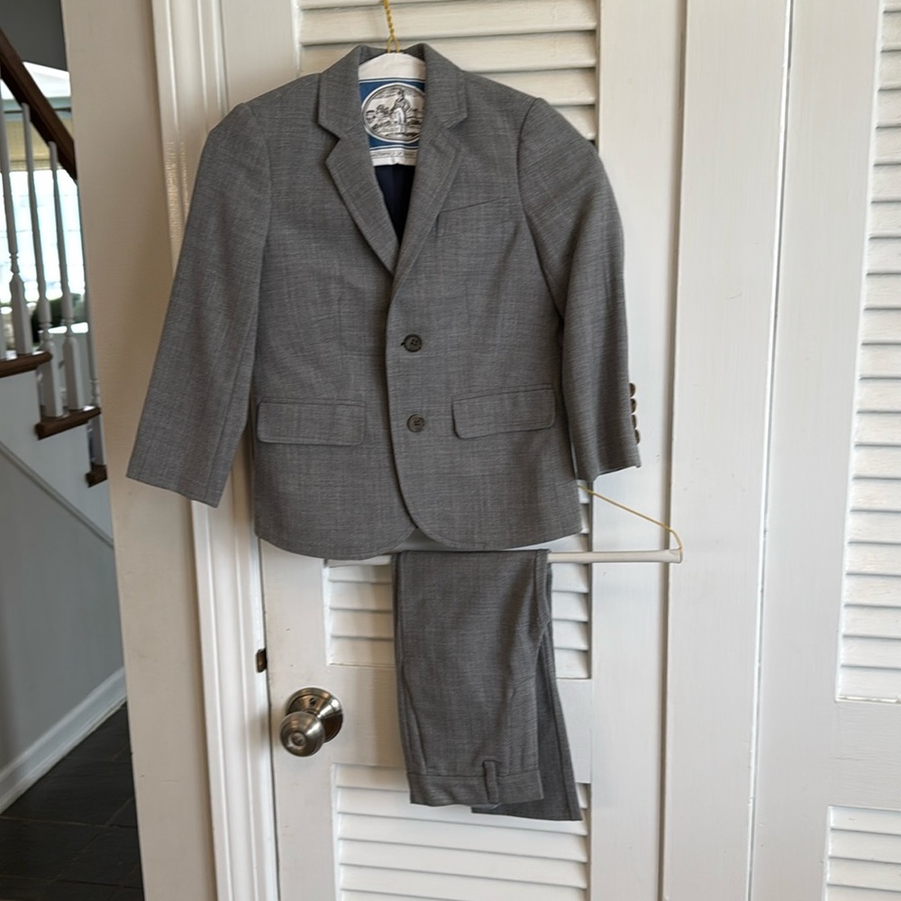 J Crew Crewcuts Boys Thompson Suit (jacket and pants) EUC